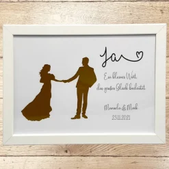 Geldgeschenk zur Hochzeit personalisiert Hochzeitspaar