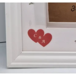 Geldgeschenk zur Hochzeit – Personalisierter Bilderrahmen mit 3D Herz-Effekt & Erinnerungswert