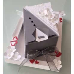 Geldgeschenk zur Hochzeit, Tortenstücke befüllbar, Stampin up