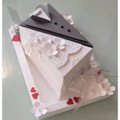 Geldgeschenk zur Hochzeit, Tortenstücke befüllbar, Stampin up