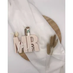 Geldgeschenk zur Hochzeit – Mr & Mrs Schriftzug – 3D Druck personalisiert – Hochzeitsgeschenk modern & kreativ