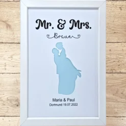 Geldgeschenk zur Hochzeit personalisiert Hochzeitspaar