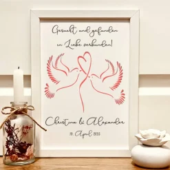 Geldgeschenk zur Hochzeit personalisiert - Hochzeitsgeschenk 