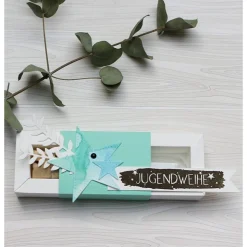 Geldgeschenk zur Jugendweihe, Geschenkverpackung mit Reagenzglas