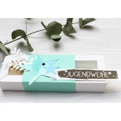 Geldgeschenk zur Jugendweihe, Geschenkverpackung mit Reagenzglas