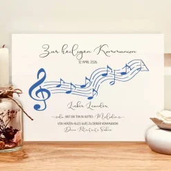 Geldgeschenk zur Kommunion personalisiert | Kommunionsgeschenk "Du bist ein Ton in Gottes Melodie"