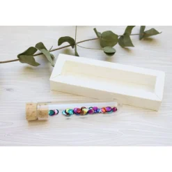 Geldgeschenk zur Konfirmation – Geschenkbox mit Reagenzglas & stilvollem Design