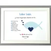 Geldgeschenk zur Konfirmation Kommunion, Konfirmationsgeschenk Junge, Kommunionsgeschenk Junge,Bilderrahmen Fisch