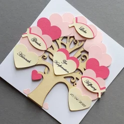 Geldgeschenk zur Konfirmation, Karte zur Konfirmation Mädchen,Geschenk Konfirmation Mädchen, Klappkarte, personalisiert