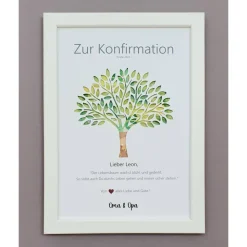 Geldgeschenk zur Konfirmation Erstkommunion Firmung Jugendweihe Taufe Mädchen Junge, Lebensbaum