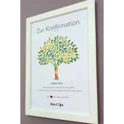 Geldgeschenk zur Konfirmation Erstkommunion Firmung Jugendweihe Taufe Mädchen Junge, Lebensbaum