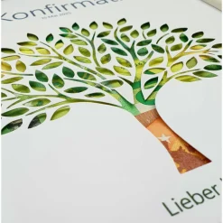 Geldgeschenk zur Konfirmation Erstkommunion Firmung Jugendweihe Taufe Mädchen Junge, Lebensbaum