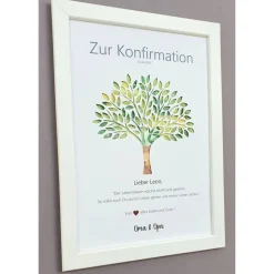 Geldgeschenk zur Konfirmation Erstkommunion Firmung Jugendweihe Taufe Mädchen Junge, Lebensbaum