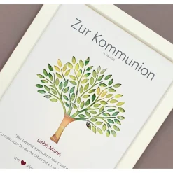 Geldgeschenk zur Konfirmation Erstkommunion Firmung Jugendweihe Taufe Mädchen Junge, Lebensbaum