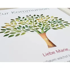 Geldgeschenk zur Konfirmation Erstkommunion Firmung Jugendweihe Taufe Mädchen Junge, Lebensbaum