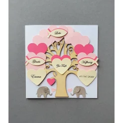 Geldgeschenk zur Taufe, Karte zur Taufe Mädchen,Taufgeschenk Mädchen, Geschenk zur Taufe, Klappkarte personalisiert