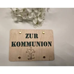 Geldgeschenk zur Taufe, Kommunion, Konfirmation aus 3 mm Sperrholz mit Kartonhintergrund