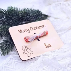 Geldgeschenke Weihnachten | Karte aus Holz | Gutschein als Geschenk | kleine Weihnachtsgeschenke  | Geschenkidee