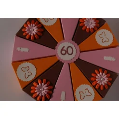 Geldgeschenk,Geschenk zum 60 Geburtstag,Geldgeschenkverpackung,Geschenkschachtel zum Geburtstag, Geburtstagscheschenk