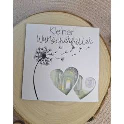 Geldgeschenk-Karte „Kleiner Wunscherfüller“ – Handgemacht & liebevoll gestaltet