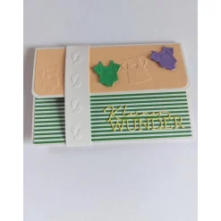 Geldgeschenkkarte zur Geburt, Taufe, Gutscheinkarte, Grußkarte, Geburtskarte, Glückwunschkarte