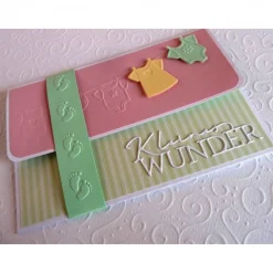 Geldgeschenkkarte zur Geburt, Taufe, Gutscheinkarte, Grußkarte, Geburtskarte, Glückwunschkarte