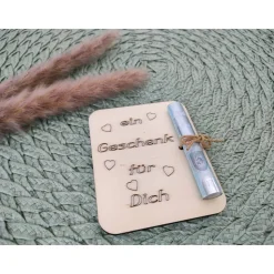 Geldgeschenkkarten aus Holz / Kröten / Geburtstag / Glückwünsche / Gutschein