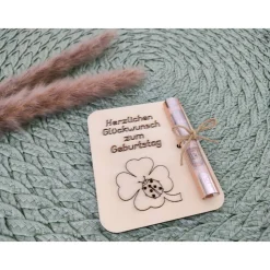 Geldgeschenkkarten aus Holz / Kröten / Geburtstag / Glückwünsche / Gutschein