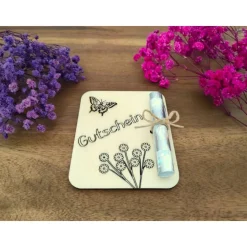 Geldgeschenkkarten aus Holz / Gutschein / Geburtstag / Glückwünsche