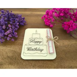 Geldgeschenkkarten aus Holz / Mäuse / Geburtstag / Glückwünsche / Gutschein