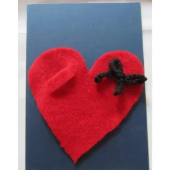 Geldgeschenk-Klappkarte Herz