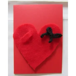 Geldgeschenk-Klappkarte Herz