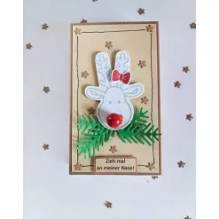 Geldgeschenkschachtel Elch – Originelle Streichholzschachtel für Geldgeschenke zu Weihnachten