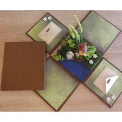 Geldgeschenkverpackung - Angler mit Verzierungen