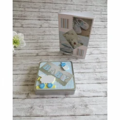 Geldgeschenkverpackung , Gutscheinverpackung zur Geburt, Taufe, Glückwunschkarte