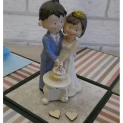 Geldgeschenkverpackung - Hochzeit - Brautpaar mit Hochzeitstorte