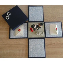 Geldgeschenkverpackung - Hochzeit (Männer) - blau-weiß-rot