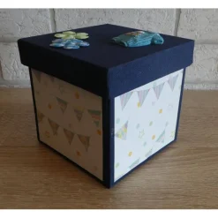 Geldgeschenkverpackung - Kinderzimmer (blau)