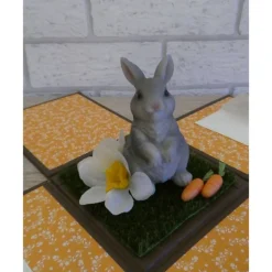 Geldgeschenkverpackung - Ostern (Hase mit Osterglocken/Möhren)