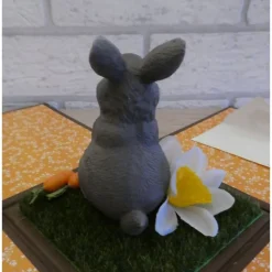 Geldgeschenkverpackung - Ostern (Hase mit Osterglocken/Möhren)