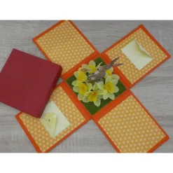 Geldgeschenkverpackung - Ostern (Hase mit Osterglocken)