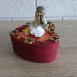 Geldgeschenkverpackung Herz mit Engelchen