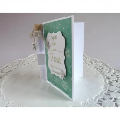 Geldgeschenkverpackung zu Weihnachten im Reagenzröhrchen