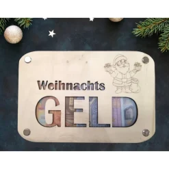 Geldkarte zu Weihnachten / Geldgeschenk für Weihnachten/ personalisierte Geschenkverpackung / besondere Geschenkidee / G