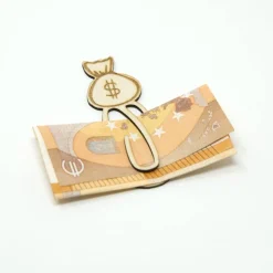 Geldklammer aus Holz Geldbeutel | Geldgeschenk verpacken | Geldklipp für Geldgeschenke | Geldsack