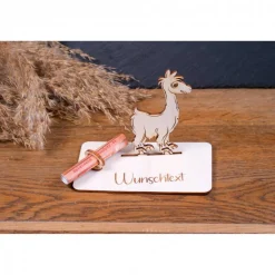Geldscheinhalter Alpaka, Geldgeschenk, Geburtstag, Reiten, Geschenk, Wunschtext, Personalisierbar