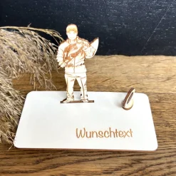 Geldscheinhalter Angler, Fischen, Geldgeschenk, Geburtstag, Geschenk, Wunschtext, Personalisiert