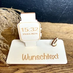 Geldscheinhalter Armbanduhr, Smartwatch, Geldgeschenk, Geburtstag, Geschenk, Wunschtext, Personalisierbar