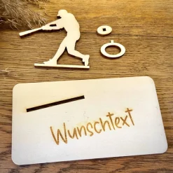 Geldscheinhalter Baseball, Geldgeschenk, Geburtstag, Geschenk, Wunschtext, Personalisierbar