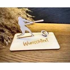 Geldscheinhalter Baseball, Geldgeschenk, Geburtstag, Geschenk, Wunschtext, Personalisierbar